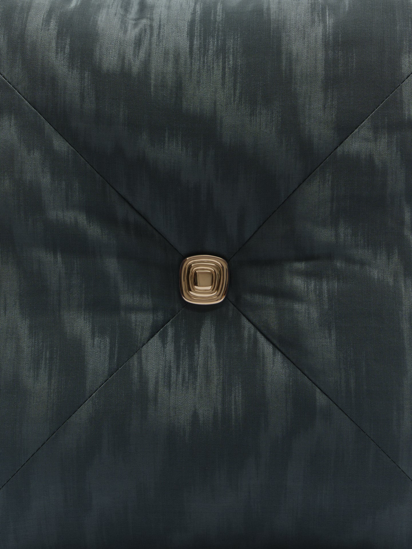 Hand-cast silver-plated brass button on the Hush moiré cushion, Soft Service by Studio Nicholas, Noosa